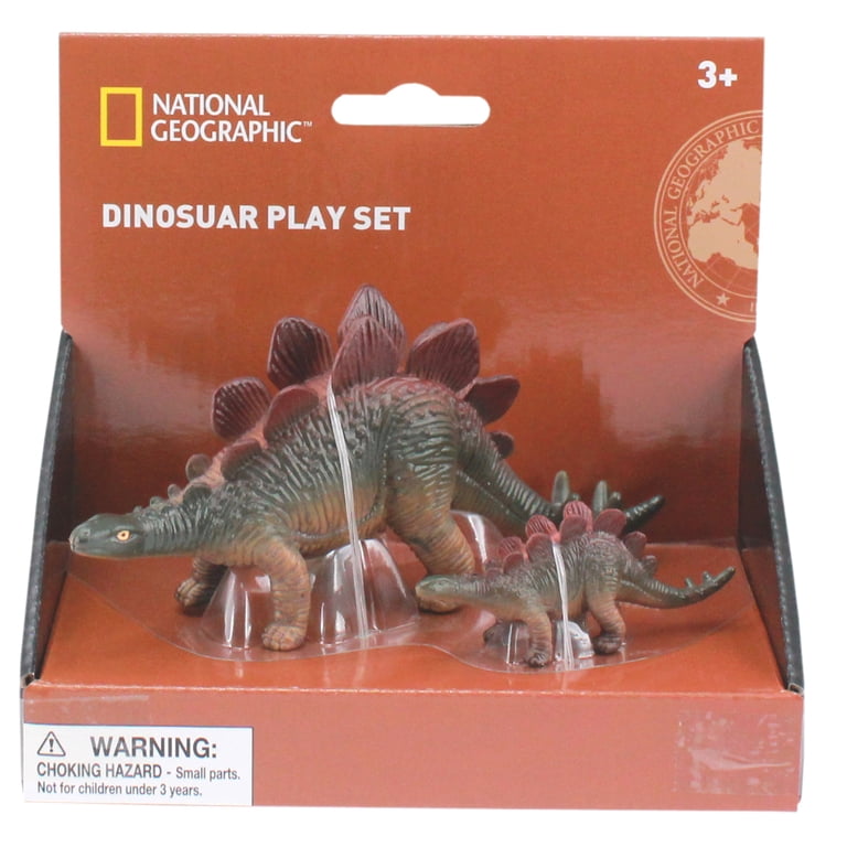 【美品】NATIONAL GEOGRAPHIC COLLECTION セット売り National Geographic Stegosaurus and Cub Dino Figurine Animal Toy