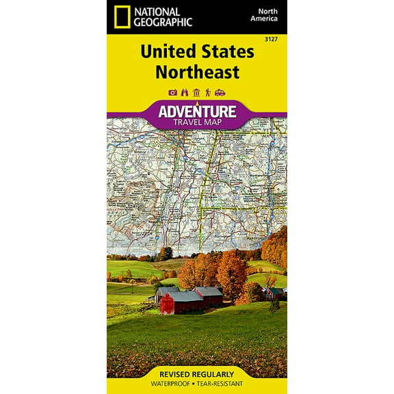 National Geographic Adventure Map United States, Northeast Map, Book 3127, (Paperback)