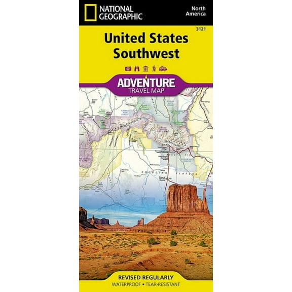 National geographic adventure map: united states, southwest - folded map: 9781566957151