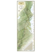 National geographic appalachian trail wall map wall map - laminated 18 x 48 inches 9781597755672