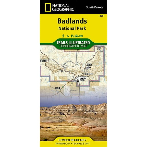 National geographic maps: trails illustrated: badlands national park - folded map: 9781566954082