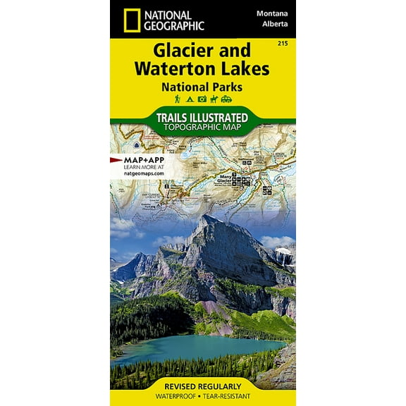 National geographic maps: trails illustrated: glacier and waterton lakes national parks - folded map: 9781566953184