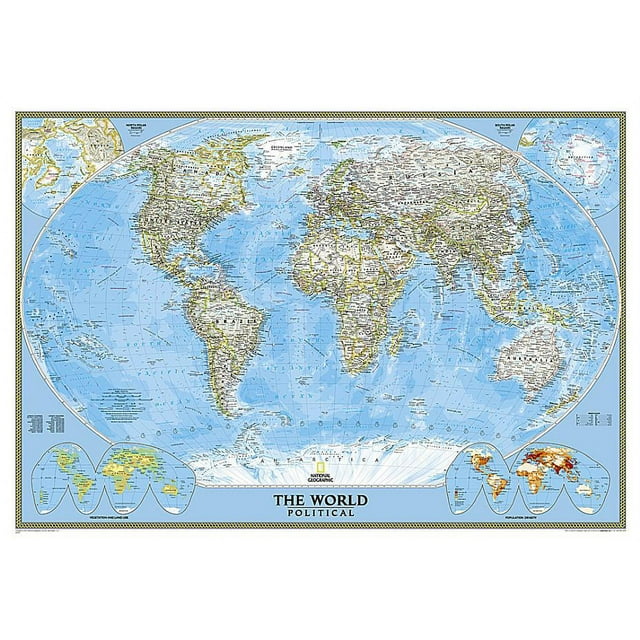 National geographic: world classic wall map - laminated (43.5 x 30.5 inches) (other): 9780792294535