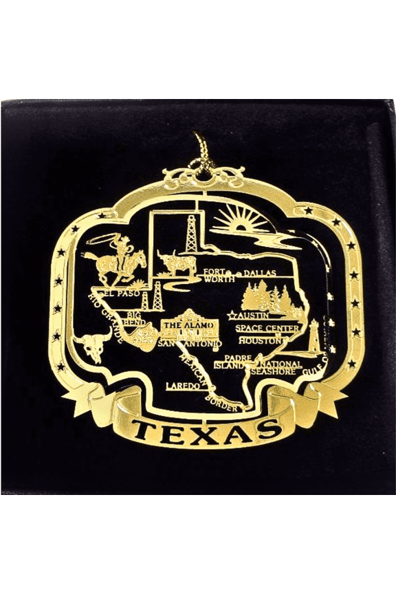 Texas State Landmarks Ornament, Keepsake Intricate, 1 Count