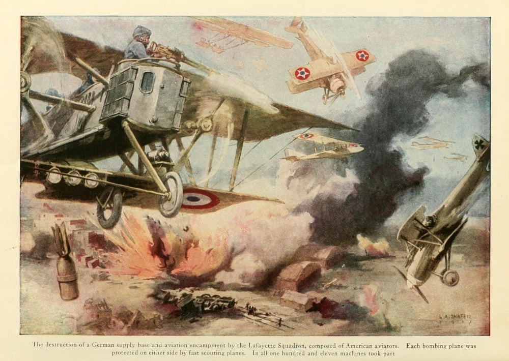 Nations at War 1917 Destruction of German supply base Canvas Art - LA Shafer (24 x 36)