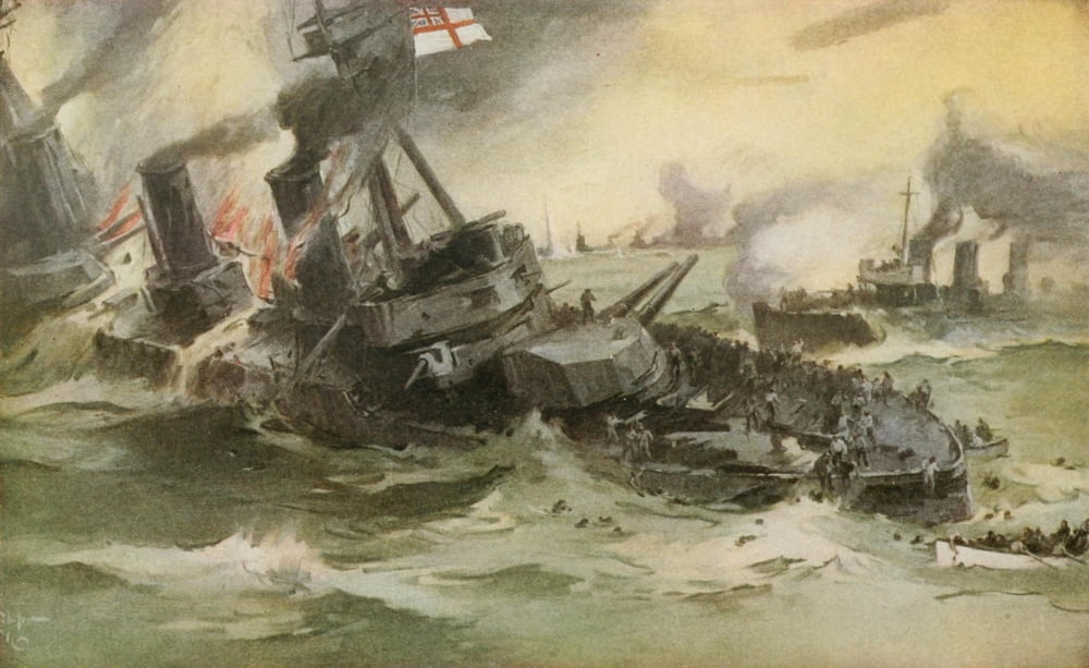 Nations at War 1917 The Battle off Jutland May 1916 Canvas Art - Unknown (18 x 24)