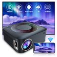 thumbnail image 1 of Native 1080P Smart Projector, 400 ANSI Lumens Home Theater Projector with Android 11, RK3566 Quad Core 2GB RAM 16GB ROM, WiFi 5GHz & Bluetooth 5.0, 4K Video Decoding, 28-200 Inch Display, Manual Focu, 1 of 13