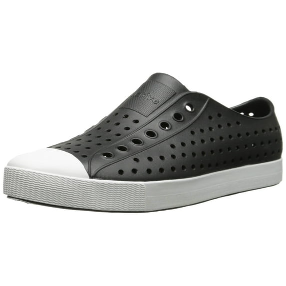 Native Jefferson Adult Shoes - Jiffy Black/Shell White - M13