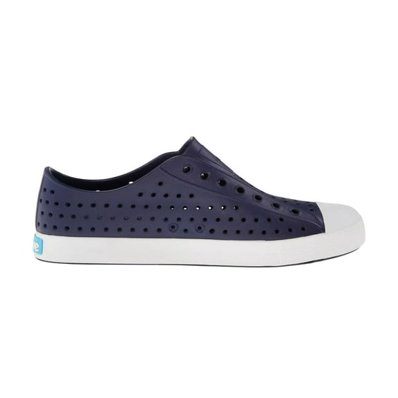 Native 11100100-4201: Jefferson Regatta Blue Shell White Unisex Slip-Ons (9 D(M) US Men / 11 B(M) US Women)