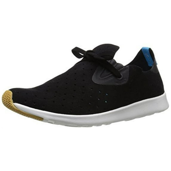 Native 21102400-1106: Apollo Moc Black White Rubber Unisex Slip-Ons (7 D(M) US Men / 9 B(M) US Women)