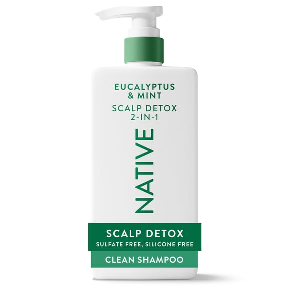 Native Scalp Detox Eucalyptus and Mint 2 in 1 Shampoo and Conditioner, Sulfate Free 16.5 fl oz