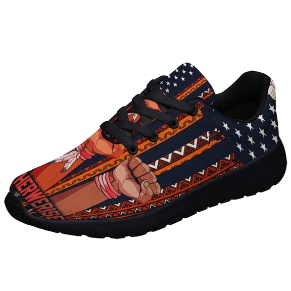 Native Ameican Together We Rise Shoes Sneakers for Women Men Black Size 9.5