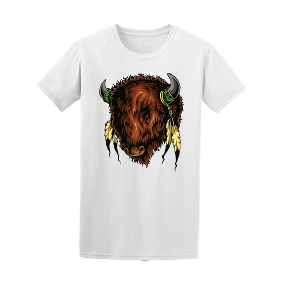 Native America Bison T-Shirt Men -Image by Shutterstock, Male Small