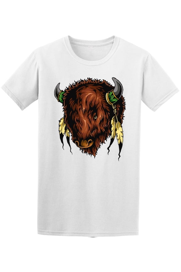 Native America Bison T-Shirt Men -Image by Shutterstock, Male XX-Large