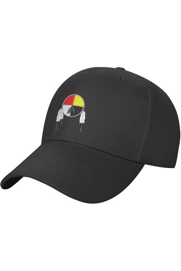 Native American Art Medicine Wheel Baseball Cap Golf Dad Hat Adjustable Low Profile Sports Cap