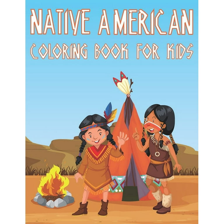 Native American Childrens Coloring Books: Beautiful and Stress Relieving  Unique Design for Baby and Toddlers learning (Wild Animals #3) (Paperback)
