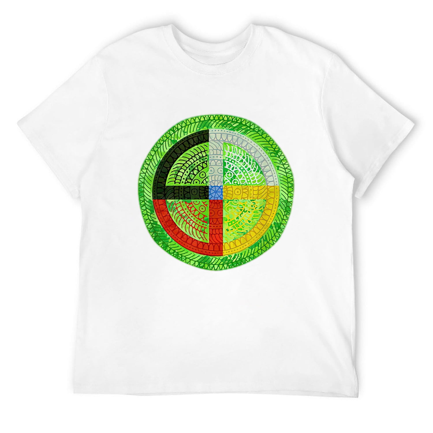 Native American Culture - Medicine Wheel Mandala 1 T-Shirt White ...