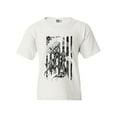 thumbnail image 1 of Native American Flag Patriotic Support DT Youth Kids T-Shirt Tee, 1 of 2