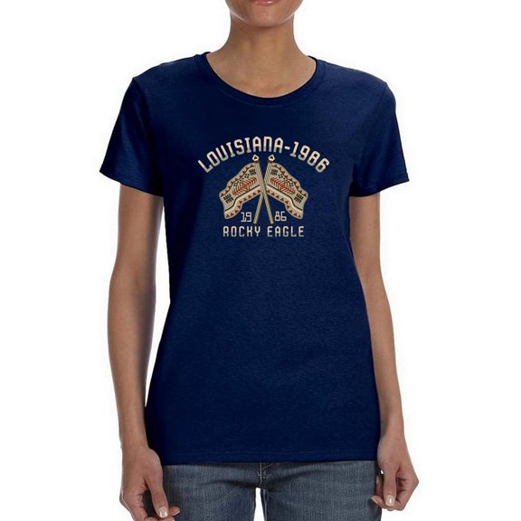 Native American Flags Eagle Shaped T-Shirt Women -Image by Shutterstock, Female Large