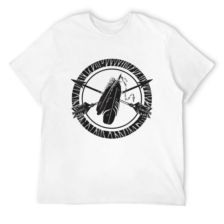 Native American Indian T shirts. Cross arrows for Men Men T Shirt White Large Walmart