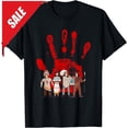 Native American Indigenous Red Hand Indian Blood Themed TShirt