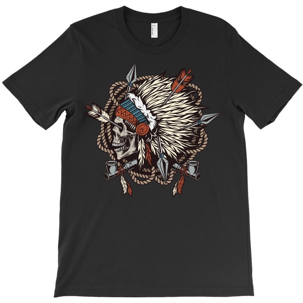 Native American Indigenous Skeleton Head Skeleton Funny Native American ...
