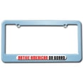 thumbnail image 1 of Native American On Board License Plate Frame, 1 of 1