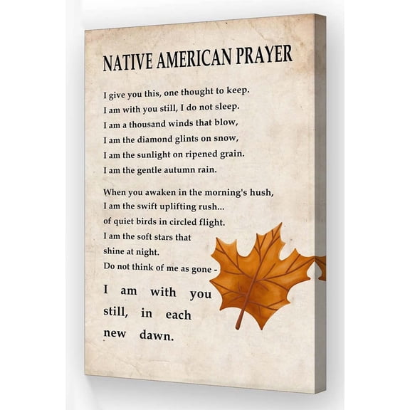 Native American Prayer Wall Art Inspirational Quotes Poster Retro Canvas Prints The Serenity Prayer Wall Art Living Room Decorationsq