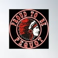 thumbnail image 1 of Native American - Proud To Be Pequot Poster Wall Art, Modern Wall Decor For Living Room Bedroom, 17x17 UNFRAMED, 1 of 3