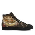 thumbnail image 1 of Native American flag Eagle High Top Canvas Shoes Sneakers Black Size 5, 1 of 2
