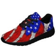 thumbnail image 1 of Native American flag Feathers Shoes Sneakers for Women Men Black Size 9, 1 of 7