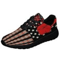 thumbnail image 1 of Native American flag Indigenous Shoes Sneakers Black Size 8, 1 of 7