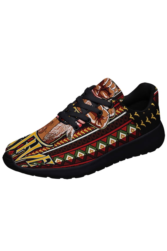 Native American flag Shoes Sneakers for Women Men Black Size 8.5