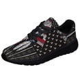 thumbnail image 1 of Native American flag Shoes Sneakers for Women Men Black Size 9, 1 of 7