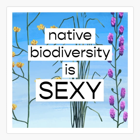 Native Biodiversity Nature Conservation Sticker