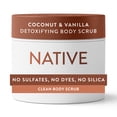 thumbnail image 1 of Native Detoxifying Body Scrub, Gentle Exfoliation for Sensitive Skin, Coconut & Vanilla Scent, 12 oz, 1 of 10