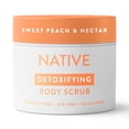 thumbnail image 1 of Native Detoxifying Body Scrub, Sweet Peach & Nectar, Gentle Exfoliation for Sensitive Skin, Plant Based Ingredients, for Women, 12 oz, 1 of 9