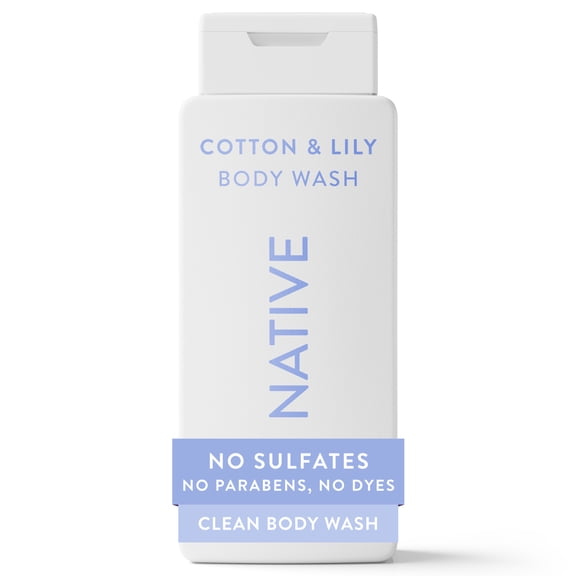 Native Body Wash, Coconut & Vanilla, Sulfate Free, for Women & Men, 18 fl oz