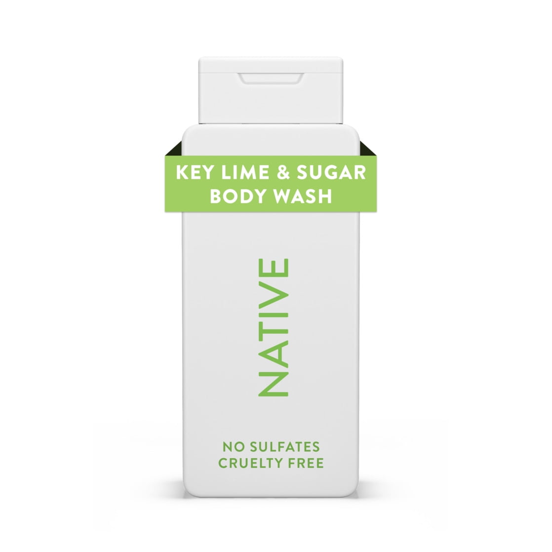 Native Body Wash, Key Lime & Sugar, Sulfate Free, for Women and Men, 18 oz