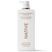 Native Moisturizing Body Wash, Cocoa Butter & Vanilla, Sulfate Free, 22 fl oz