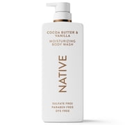Native Moisturizing Body Wash, Cocoa Butter & Vanilla, Sulfate Free, 22 fl oz