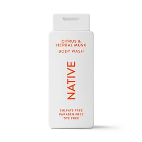 Native Body Wash, Citrus & Herbal Musk, Sulfate Free, for Women & Men, 18 fl oz