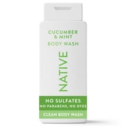 Native Body Wash for Women & Men, Cucumber & Mint, 18 fl oz