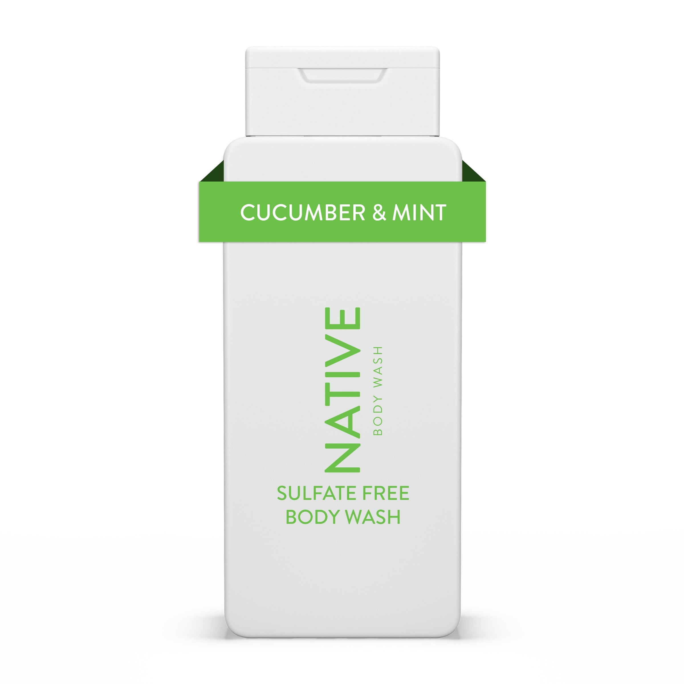 Native Body Wash, Sulfate Free, Paraben Free, Cucumber & Mint, for Women and Men, 18 oz