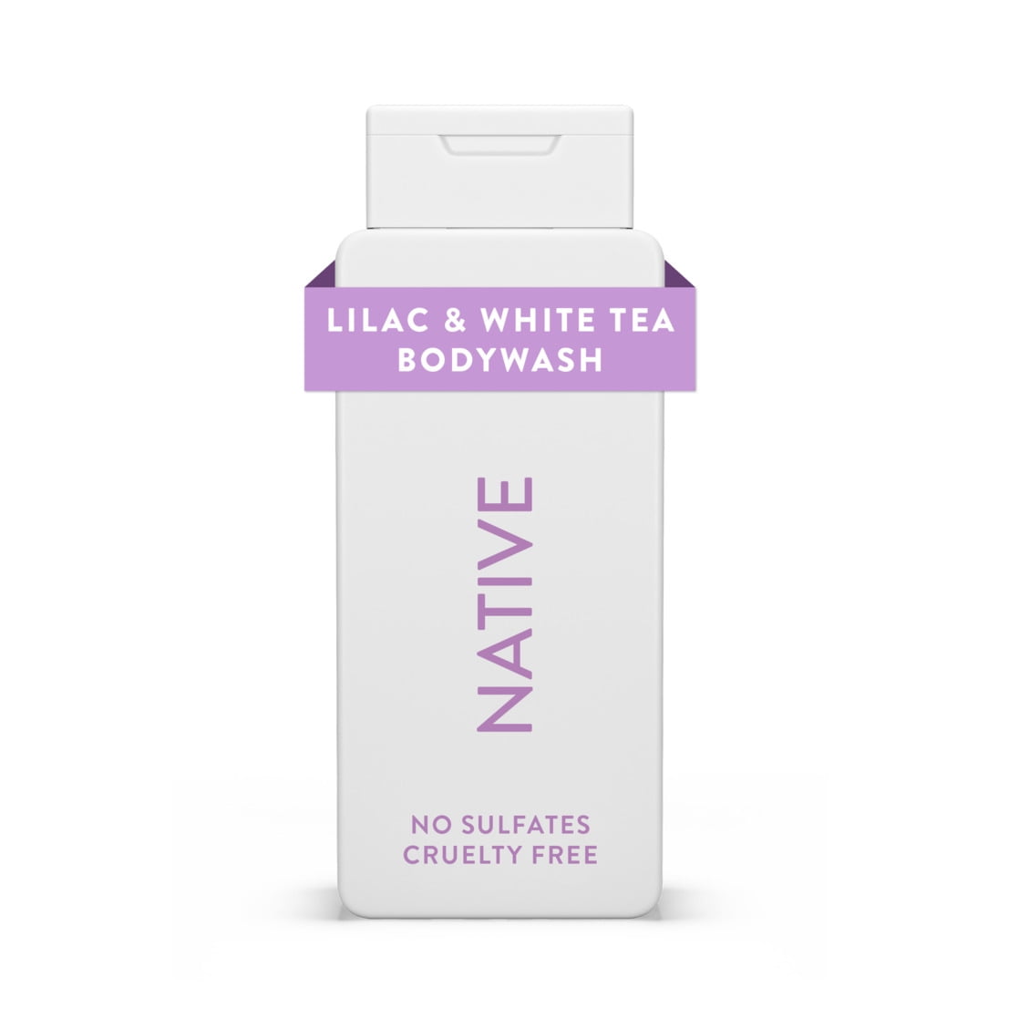 Native Body Wash, Sulfate Free, Paraben Free, Lilac & White Tea, for Women and Men, 18 oz