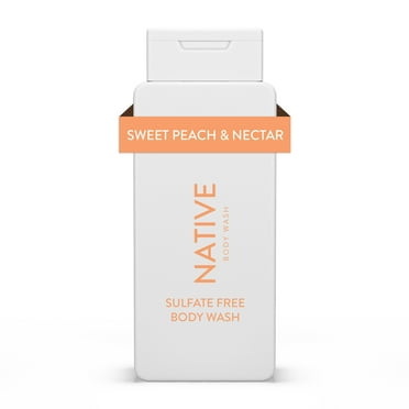 Native Body Wash, Sulfate Free, Sweet Peach & Nectar, for Women and Men, 18 oz