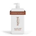 thumbnail image 1 of Native Body Wash, Sulfate Free, Coconut & Vanilla, for Women and Men, 36 oz, 1 of 10