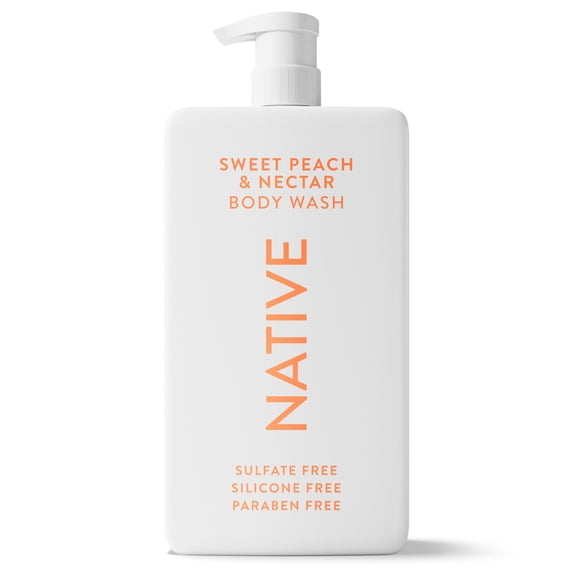 Native Body Wash, Sweet Peach & Nectar, Sulfate Free, 36 fl oz