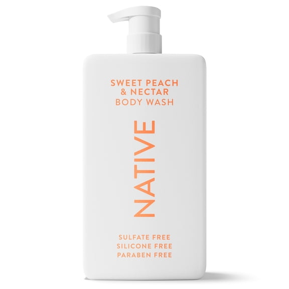 Native Body Wash, Sweet Peach & Nectar, Sulfate Free, 36 fl oz