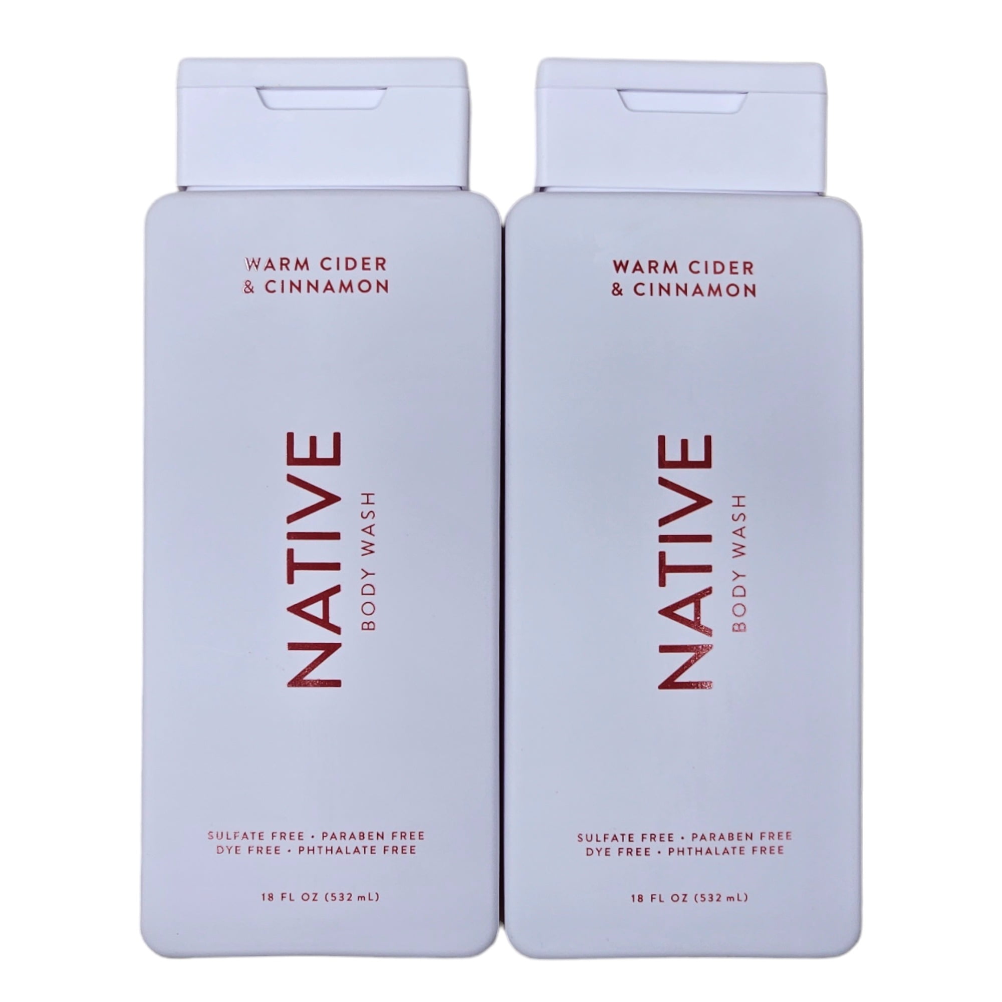 Native Body Wash Warm Cider & Cinnamon 18 oz 2 Pk